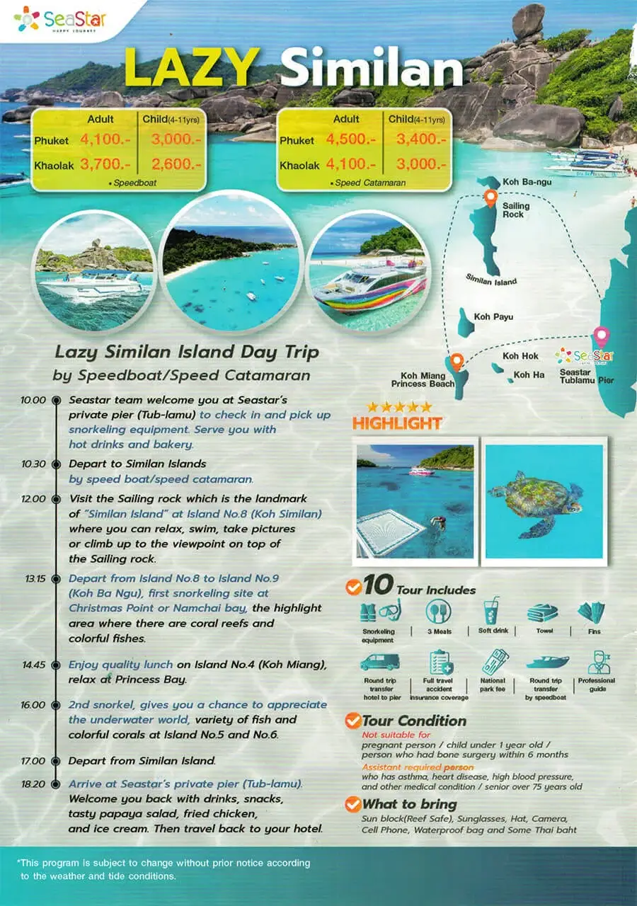 Dive Academy Phuket - Lazy Similan Island