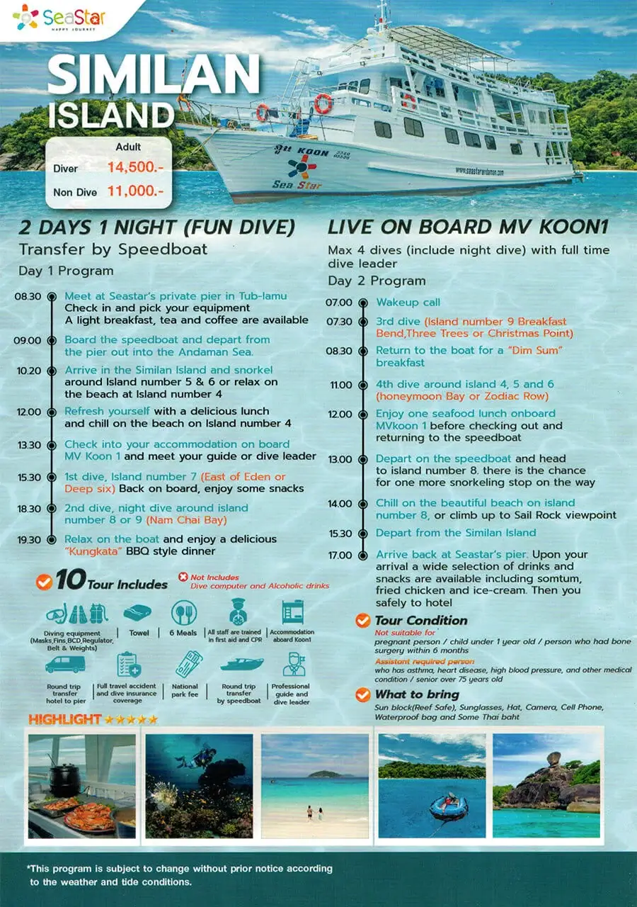 Dive Academy Phuket - Similan Island
