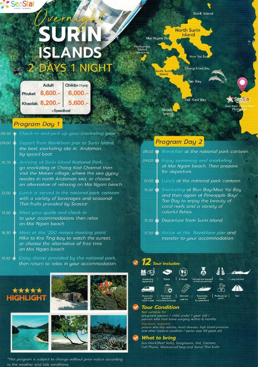 Dive Academy Phuket - Surin Islands 2 days