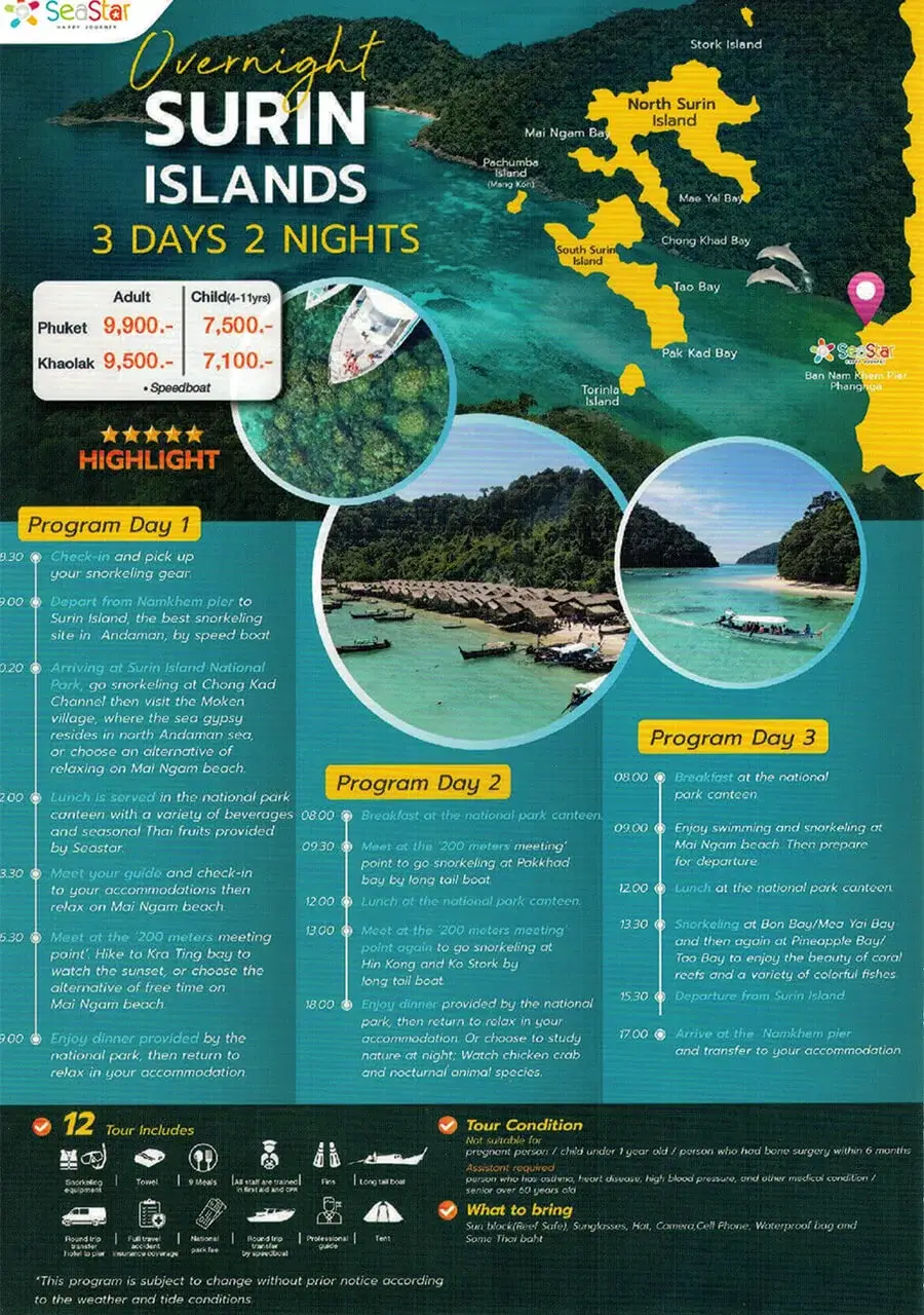Dive Academy Phuket - Surin Islands 3 days